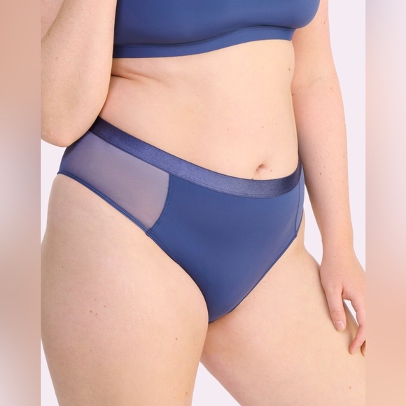 Blue High-Cut Panties Intimates - Picture 3 of 5